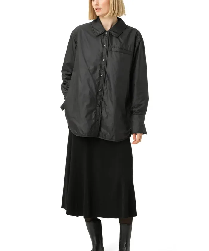 Padded Shirt 8211 Black Outerwear Ilse Jacobsen All Jackets And Coats