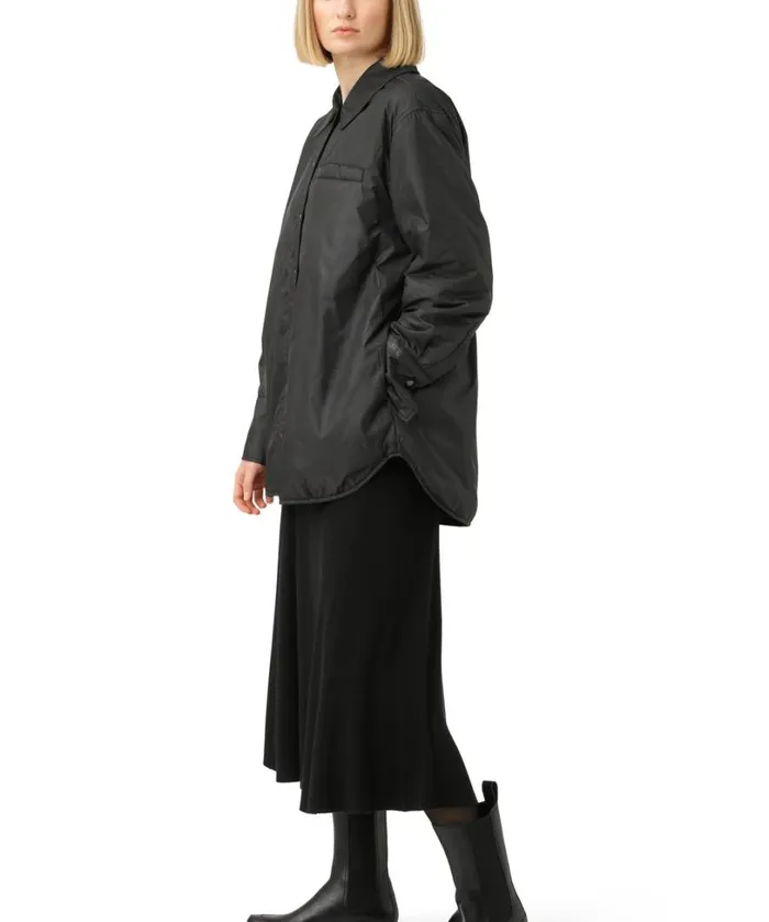 Padded Shirt 8211 Black Outerwear Ilse Jacobsen All Jackets And Coats