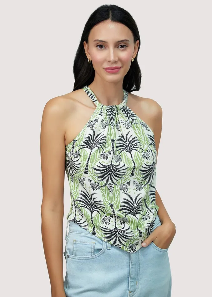 Palm Haven Top Olivemulti Women Lost Wander Tops