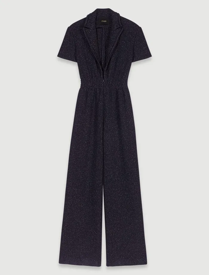 Pants and Jeans Women Maje Tweed Trouser Suit Black