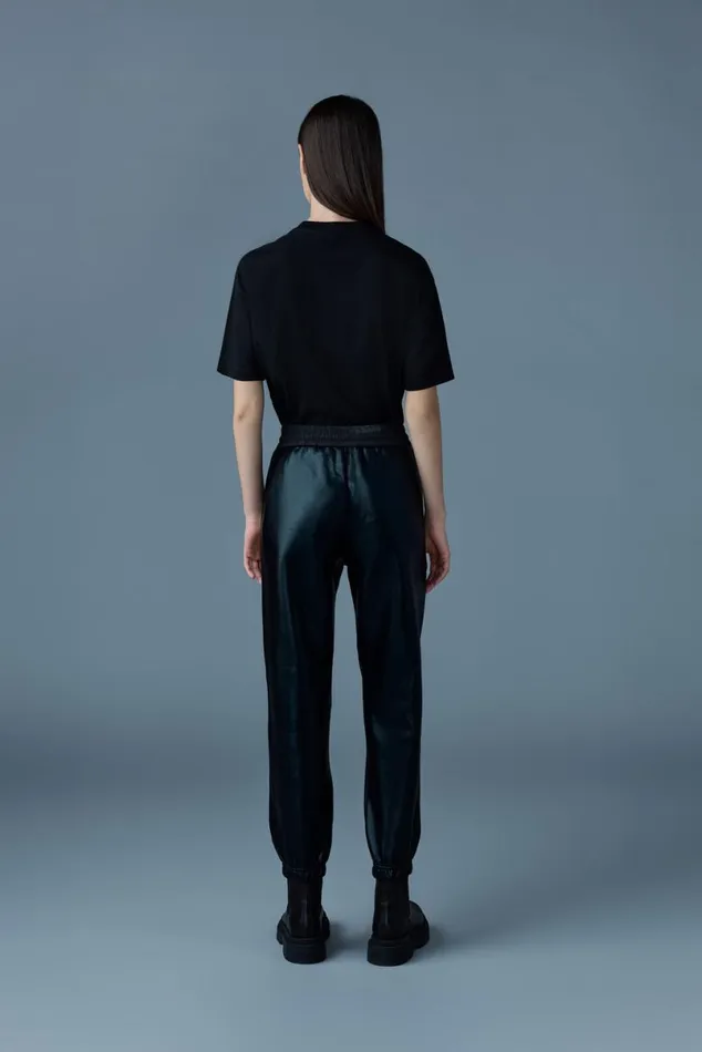 Pants and Shorts Women Mackage NEVM Metallic Finish Doubleface Jersey Sweatpants Black Pants and Shorts Women Mackage NEVM Metallic Finish Doubleface Jersey Sweatpants Black