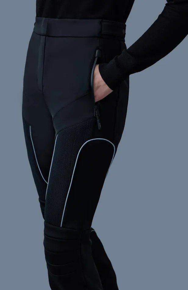 Pants Women Mackage MAIKA Techno Fleece Ski Pants With Articulated Knees And Smocked Detail White Pants Women Mackage MAIKA Techno Fleece Ski Pants With Articulated Knees And Smocked Detail White