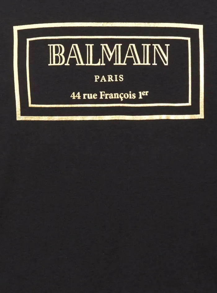 Paris Tshirt Black Kids Balmain