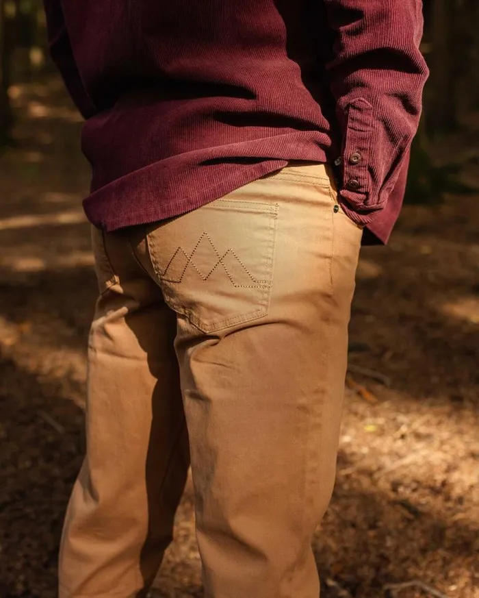 Passenger Clothing 365 5 Pocket Trouser Coconut Men Trousers