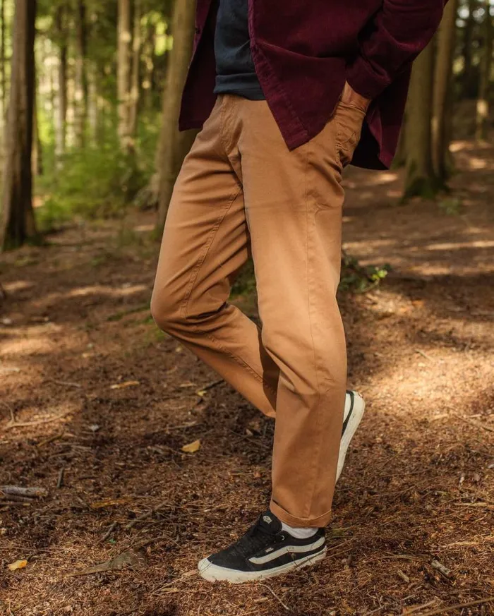 Passenger Clothing 365 5 Pocket Trouser Coconut Men Trousers