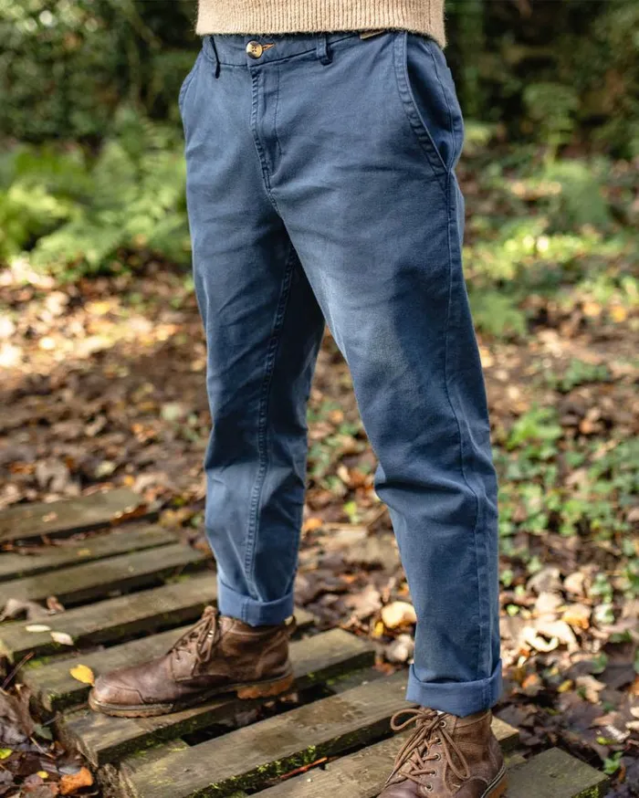 Passenger Clothing 365 Organic Cotton Trouser Dark Denim Men Trousers