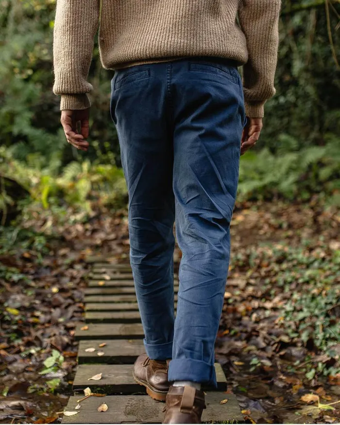 Passenger Clothing 365 Organic Cotton Trouser Dark Denim Men Trousers