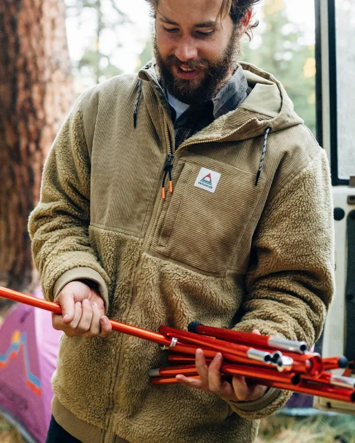 Passenger Clothing Adventure Recycled DeepPile Sherpa Fleece Biscuit Men Fleece