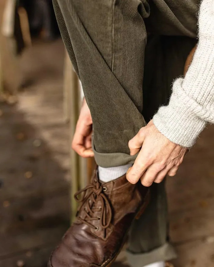 Passenger Clothing Adventurer Cord Trouser Dusty Olive Men Trousers