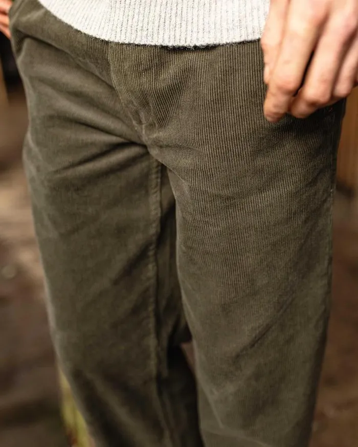 Passenger Clothing Adventurer Cord Trouser Dusty Olive Men Trousers