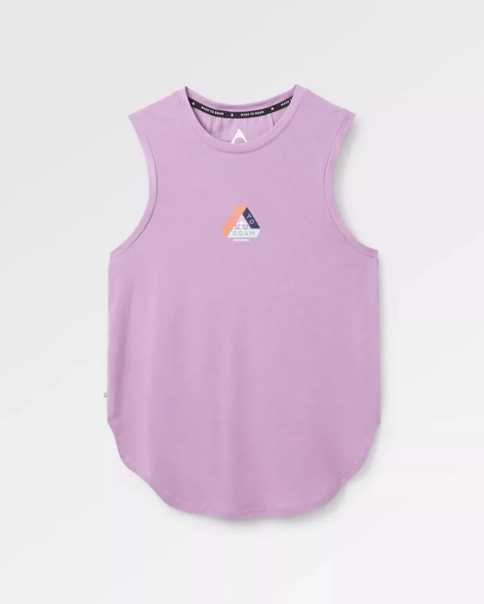 Passenger Clothing Asana Recycled Active Vest Lilac Women Activewear