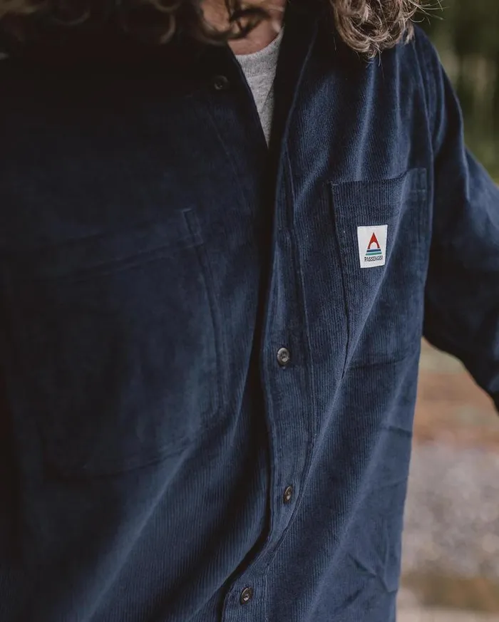 Passenger Clothing Backcountry Cord Shirt Deep Navy Men Shirts