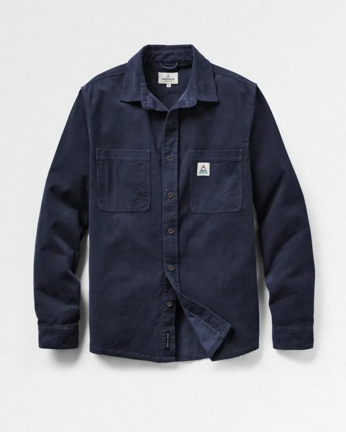 Passenger Clothing Backcountry Cord Shirt Deep Navy Men Shirts