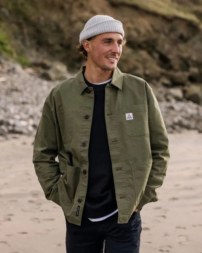 Passenger Clothing Balsa Canvas Overshirt Khaki Men Shirts