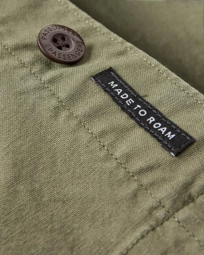 Passenger Clothing Balsa Canvas Overshirt Khaki Men Shirts