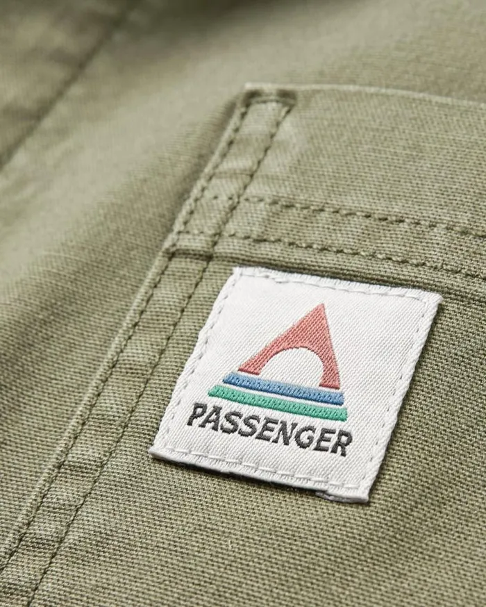 Passenger Clothing Balsa Canvas Overshirt Khaki Men Shirts