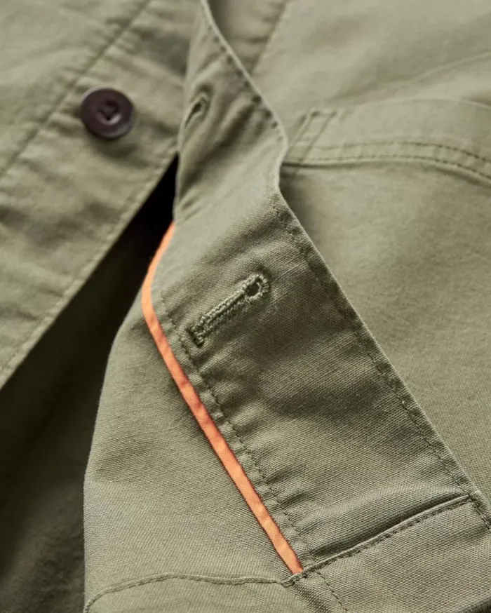 Passenger Clothing Balsa Canvas Overshirt Khaki Men Shirts