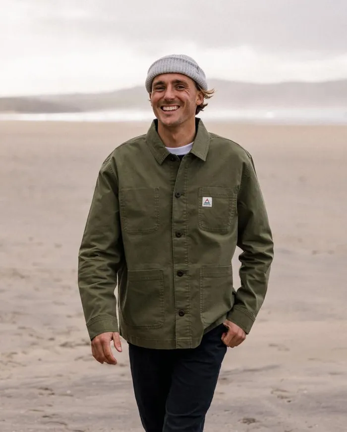 Passenger Clothing Balsa Canvas Overshirt Khaki Men Shirts