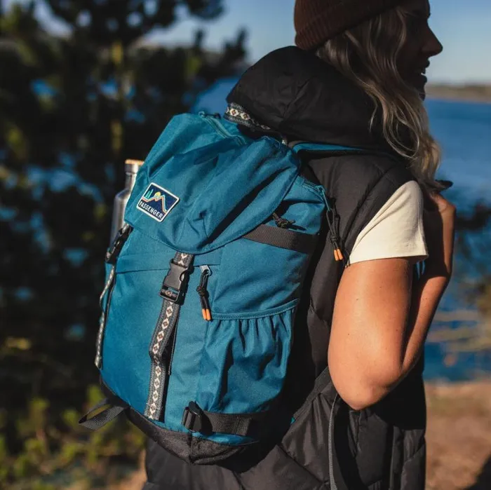 Passenger Clothing Boondocker Recycled 26L Backpack Ash Blue WomenMen Backpacks and Bags