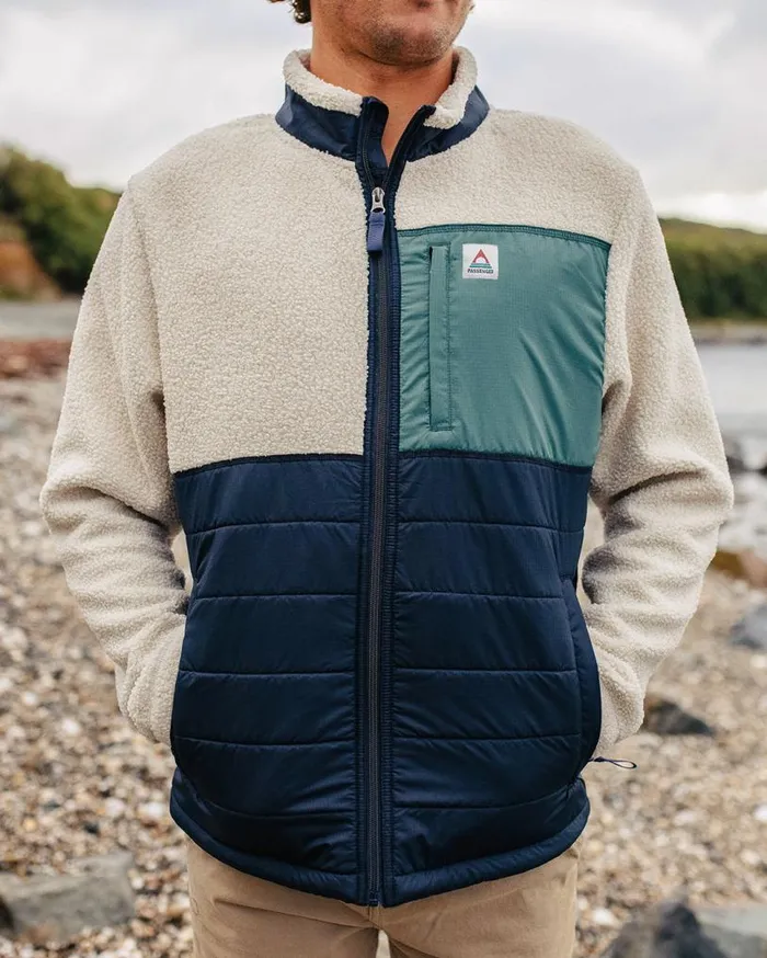 Passenger Clothing Born Explorer Recycled PolarLined Sherpa Fleece Birch Men Fleece