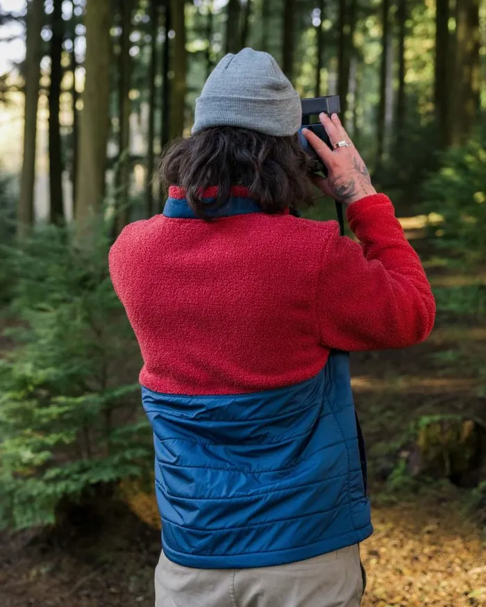 Passenger Clothing Born Explorer Recycled PolarLined Sherpa Fleece Cardinal Men Fleece