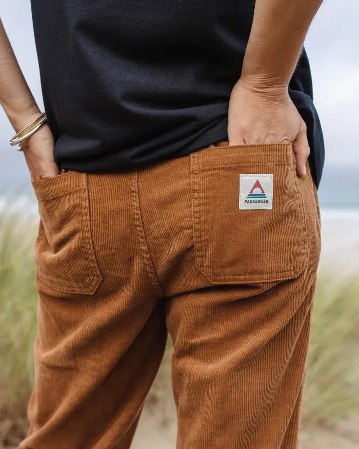 Passenger Clothing Compass Recycled Corduroy Trouser Coconut Women Dungarees and Trousers