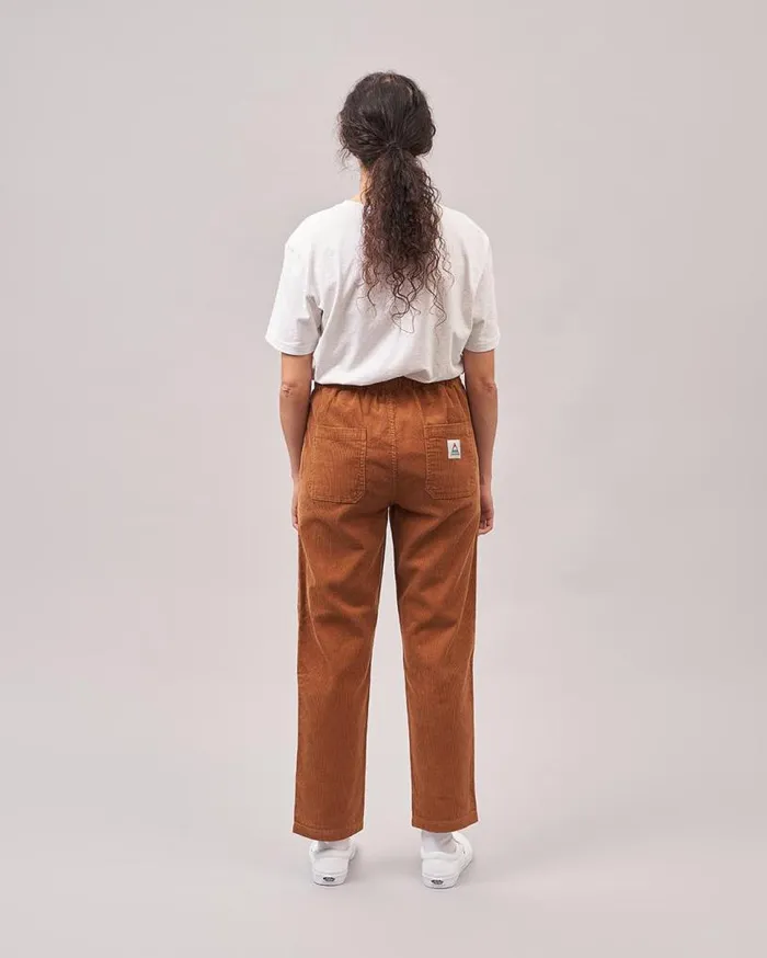 Passenger Clothing Compass Recycled Corduroy Trouser Coconut Women Dungarees and Trousers