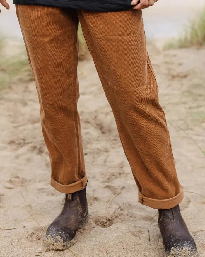 Passenger Clothing Compass Recycled Corduroy Trouser Coconut Women Dungarees and Trousers