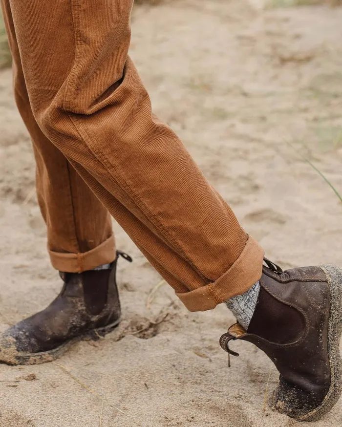 Passenger Clothing Compass Recycled Corduroy Trouser Coconut Women Dungarees and Trousers