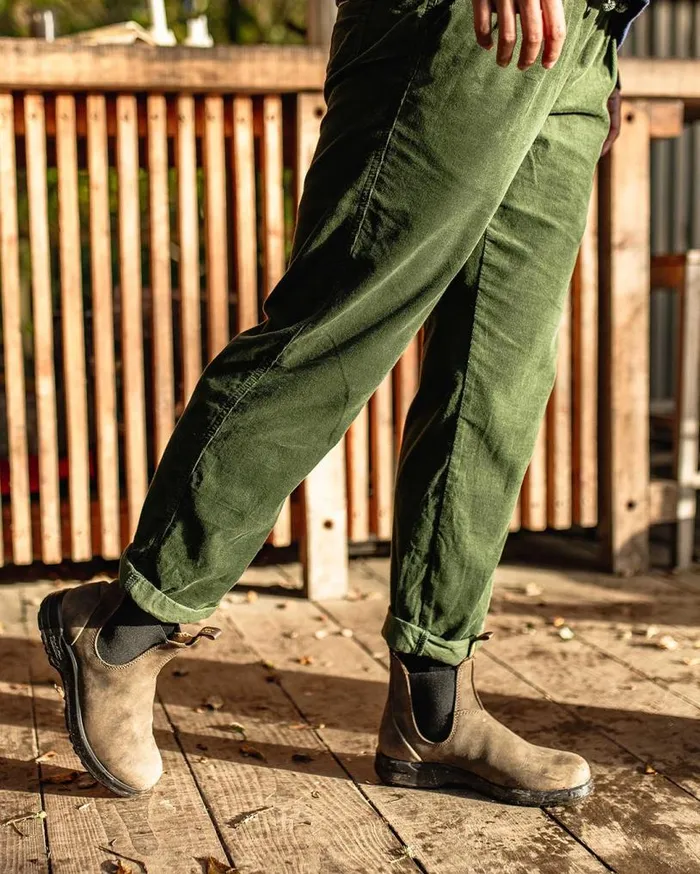Passenger Clothing Compass Recycled Corduroy Trouser Fir Tree Women Dungarees and Trousers