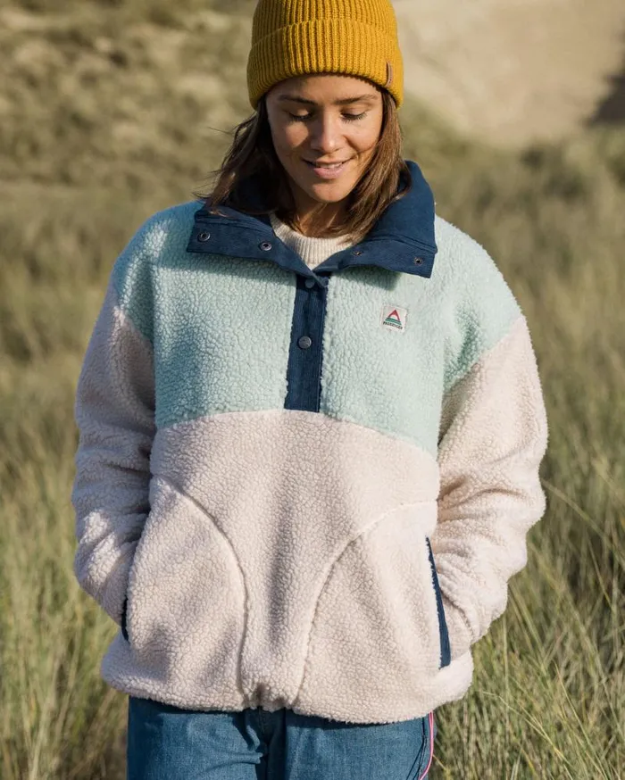 Passenger Clothing Create Recycled DeepPile Sherpa Fleece Vintage White Women Fleece