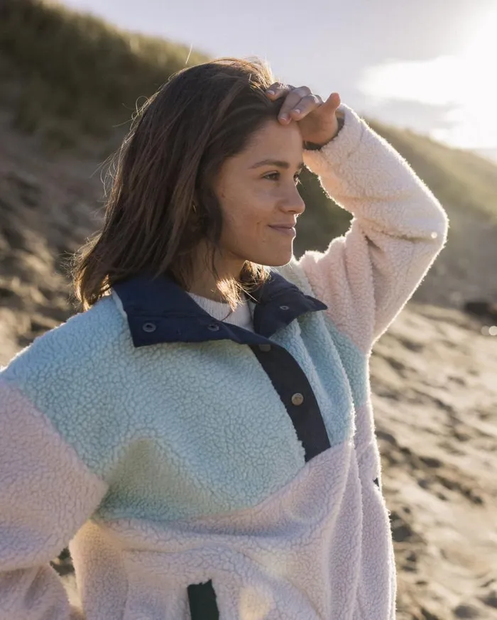 Passenger Clothing Create Recycled DeepPile Sherpa Fleece Vintage White Women Fleece