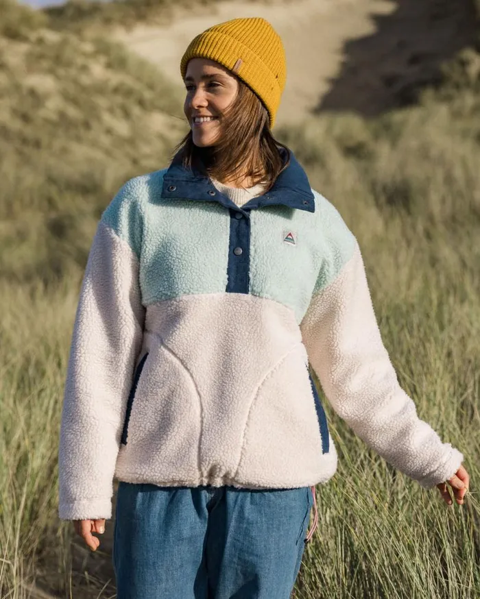 Passenger Clothing Create Recycled DeepPile Sherpa Fleece Vintage White Women Fleece