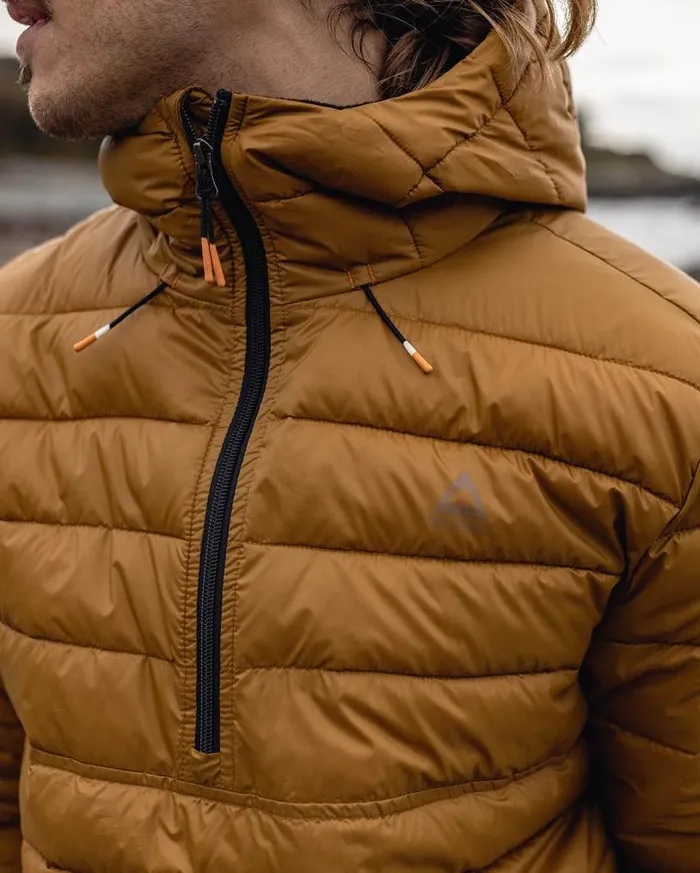 Passenger Clothing Crest Recycled Insulated Jacket Golden Brown Men Jackets
