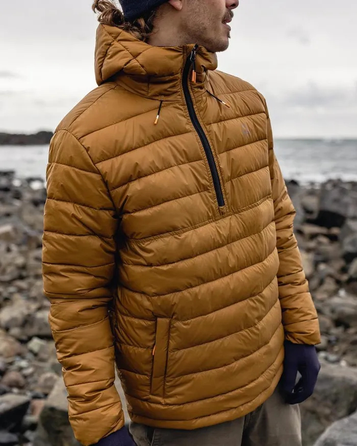 Passenger Clothing Crest Recycled Insulated Jacket Golden Brown Men Jackets