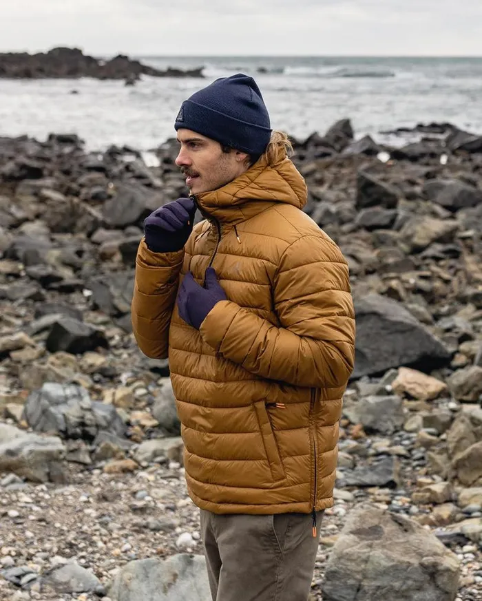 Passenger Clothing Crest Recycled Insulated Jacket Golden Brown Men Jackets