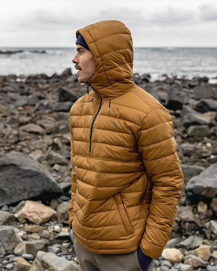 Passenger Clothing Crest Recycled Insulated Jacket Golden Brown Men Jackets