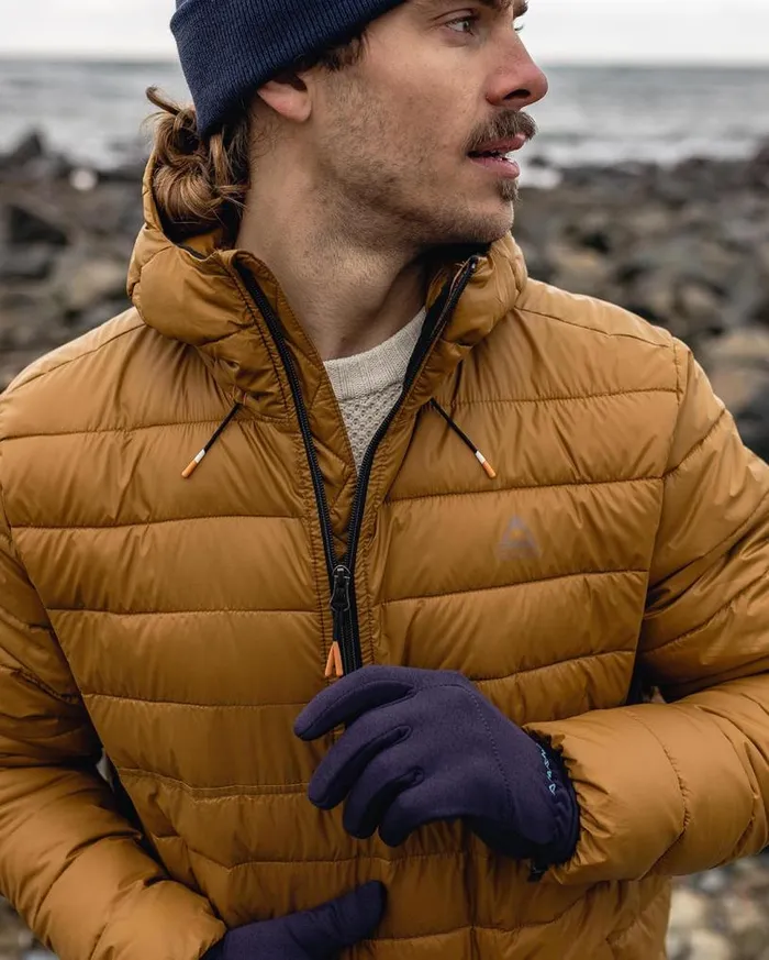 Passenger Clothing Crest Recycled Insulated Jacket Golden Brown Men Jackets