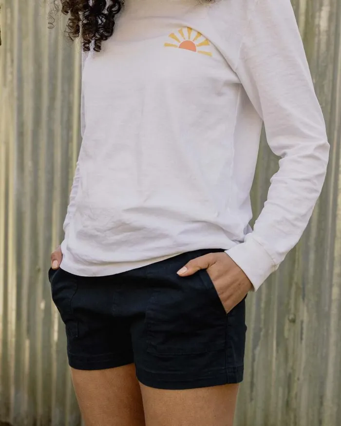 Passenger Clothing Del Sur Organic Cotton Short True Black Women Shorts