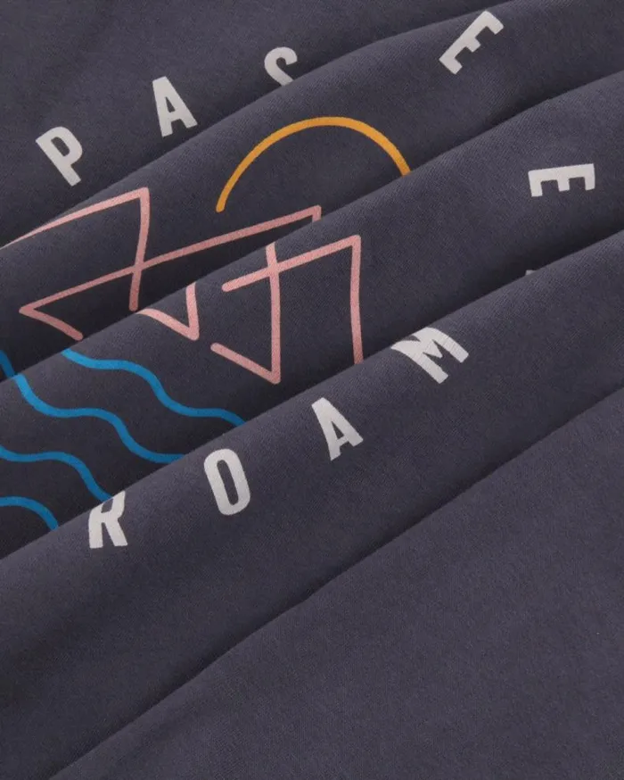 Passenger Clothing Escapism Recycled Cotton Hoodie Faded Black Men Hoodies and Sweatshirts