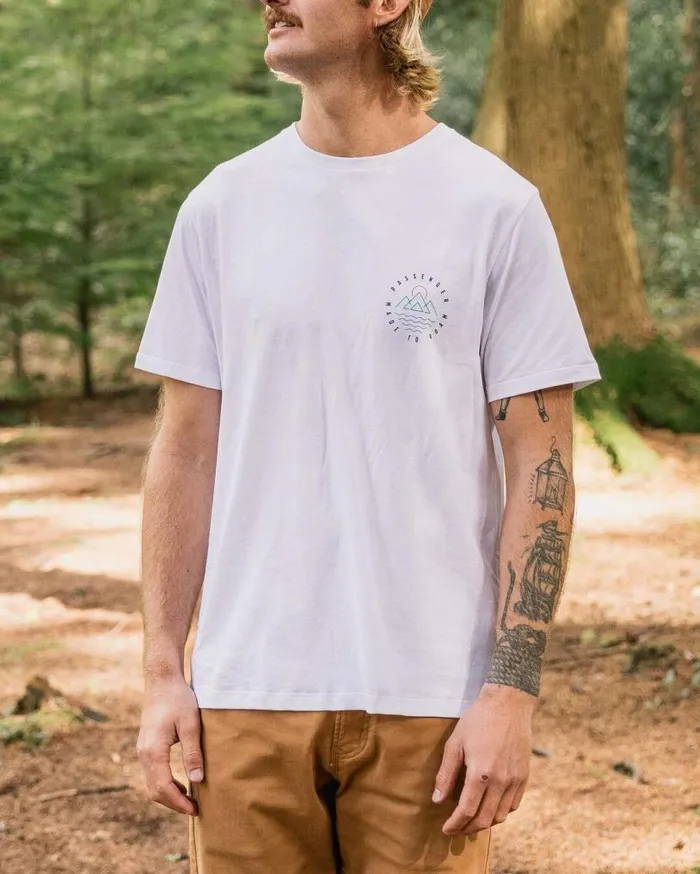 Passenger Clothing Escapism Recycled Cotton TShirt White Men TShirts and Vests