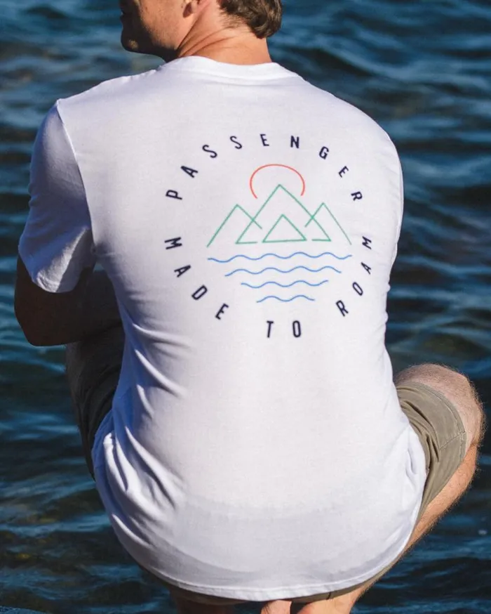 Passenger Clothing Escapism Recycled Cotton TShirt White Men TShirts and Vests