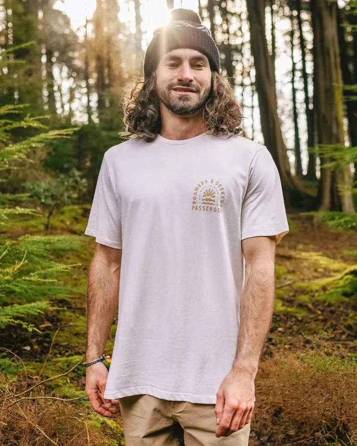 Passenger Clothing Evenfall Recycled Cotton TShirt Birch Men TShirts and Vests
