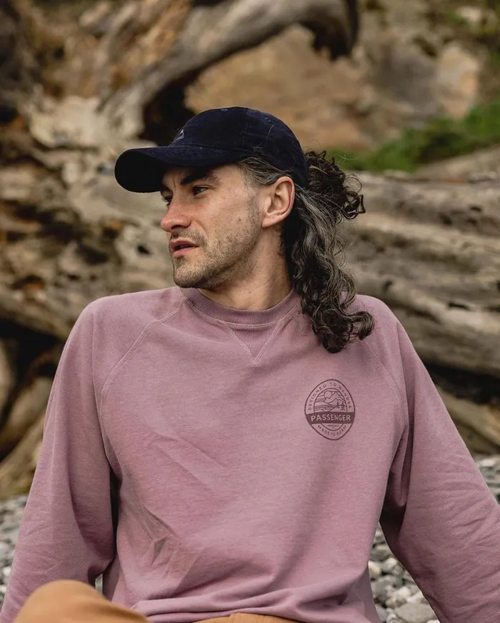 Passenger Clothing Fade Recycled Cord 6 Panel Cap Deep Navy WomenMen Caps and Hats