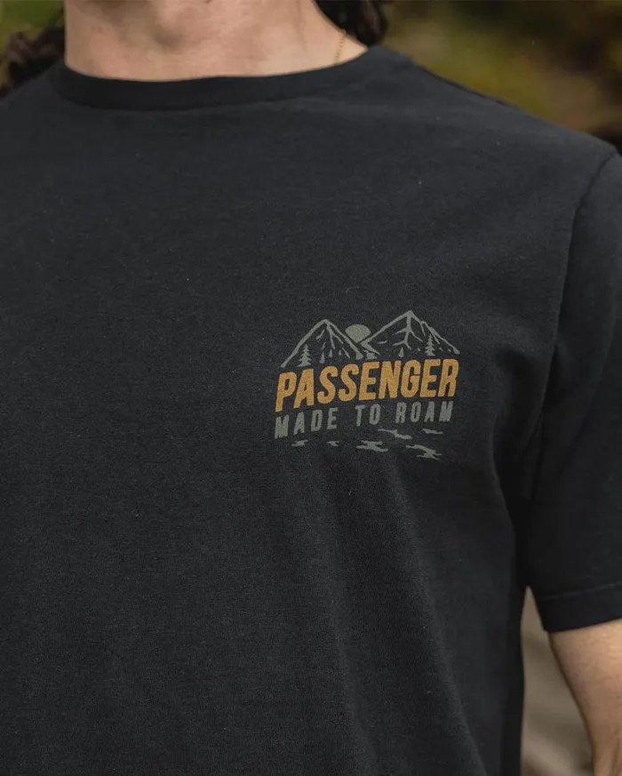 Passenger Clothing Fjord Recycled Cotton TShirt Black Men TShirts and Vests