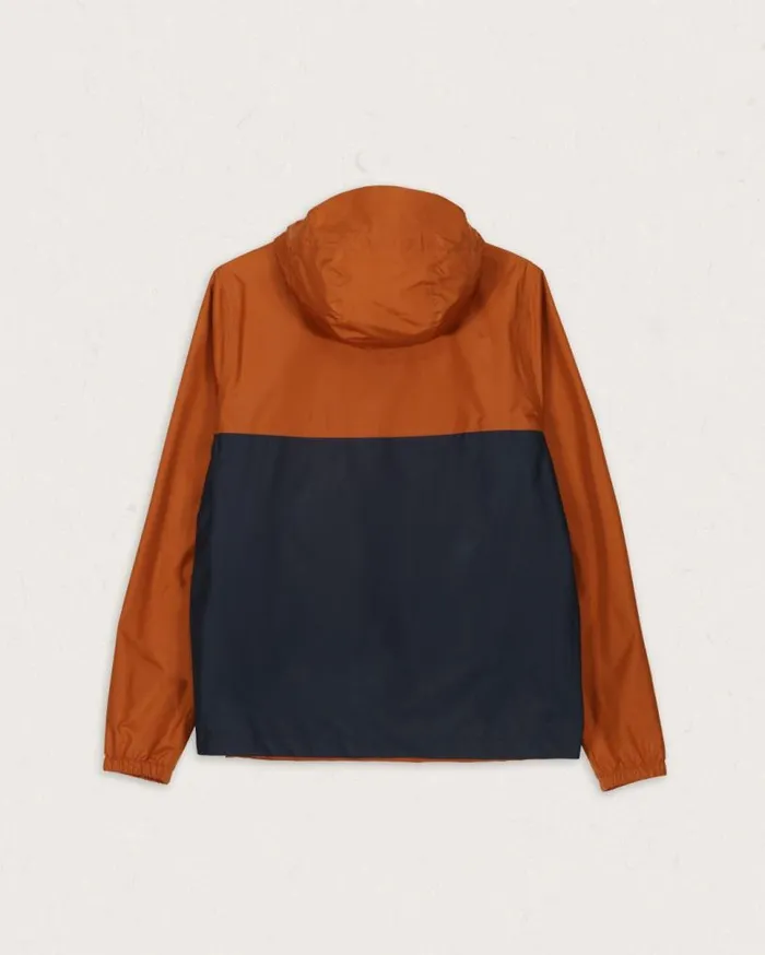 Passenger Clothing Flow 12 Zip Recycled Water Resistant Jacket Glazed Gingerdeep Navy Men Jackets