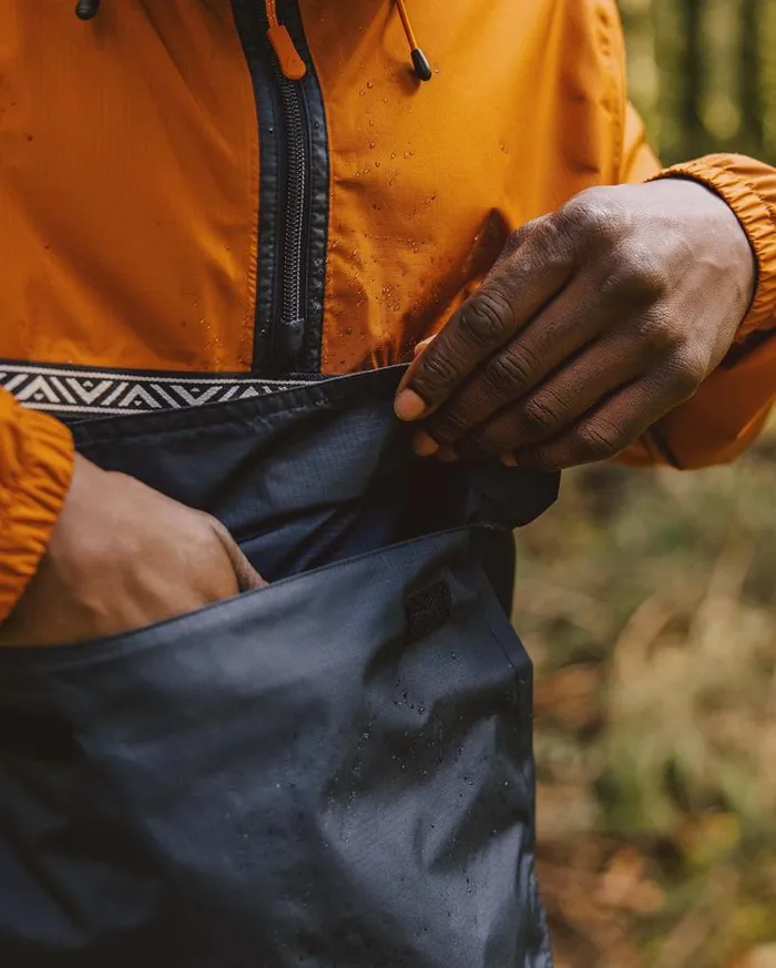 Passenger Clothing Flow 12 Zip Recycled Water Resistant Jacket Glazed Gingerdeep Navy Men Jackets