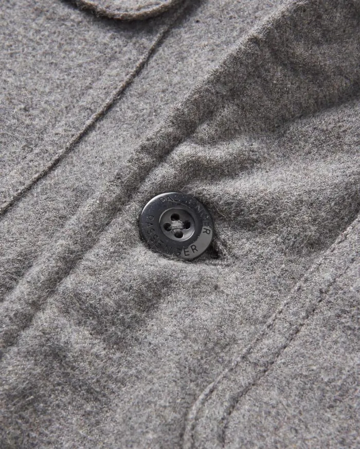 Passenger Clothing Freestyle SherpaLined Overshirt Grey Marl Men Shirts