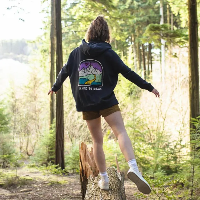 Passenger Clothing Friday Collective Recycled Cotton Hoodie Black Women Hoodies and Sweatshirts