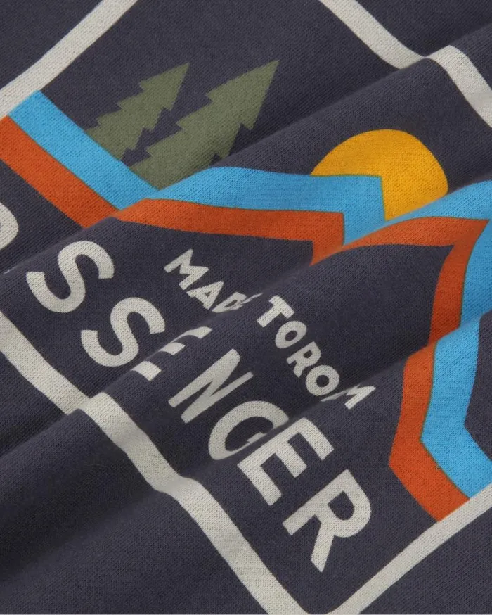 Passenger Clothing Made To Roam Recycled Hoodie Faded Black Men Hoodies and Sweatshirts